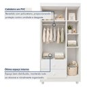 Ver mais imagens de Quarto de Bebê Guarda Roupa 3 Portas e Cômoda 100% MDF Nina