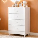 Ver imagem 4 de Quarto de Bebê Guarda Roupa 3 Portas e Cômoda 100% MDF Nina