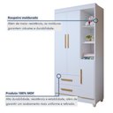 Ver imagem 6 de Quarto de Bebê Guarda Roupa 3 Portas e Cômoda 100% MDF Nina