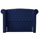 Ver imagem 1 de Cabeceira King Size Adelle 195cm C/ Frame Azul Escuro
