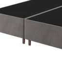 Ver imagem 3 de Base Box Queen 37cm x 198cm x 158cm Treviso Liso Cinza/Grafite Viero