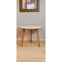 Ver imagem 2 de Mesa de Jantar Redonda Júlia de 90cm - Pés em Madeira Maciça