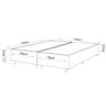Base Box Queen 25cm x 1,98m x 1,58m Treviso Liso - 2