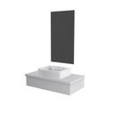 Ver imagem 1 de Conjunto Bancada C-cuba Aria 41 e Espelheira Metrópole 801 Perffect Acetinado Branco Chess