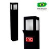 Poste Balizador Com Tomada para Jardim LED E27 Preto - 1