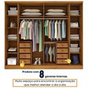 Ver imagem 7 de Quarto de Casal Roupeiro 6 Portas Portugal, Cama Casal Queen, Cabeceira e Cômoda 5 Gavetas