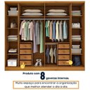 Ver imagem 7 de Quarto de Casal Roupeiro 6 Portas Portugal, Cama Casal Queen, Cabeceira e Cômoda 5 Gavetas