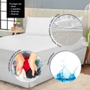 Ver imagem 2 de Protetor de Colchão Impermeável Casal 1 Peça 100% Polipropileno - Branco