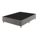 Ver imagem 1 de Base Box Casal 37cm x 188cm x 138cm Treviso Liso Cinza/Grafite Viero