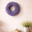 Ver imagem 3 de Guirlanda Artificial Coroa de Flores Enfeite Decorativo 25cm