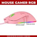 Ver imagem 2 de Mouse Gamer Vx Gaming Void com Led Rgb Rosa 7600 Dpi Cabo Usb