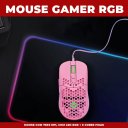 Ver imagem 5 de Mouse Gamer Vx Gaming Void com Led Rgb Rosa 7600 Dpi Cabo Usb