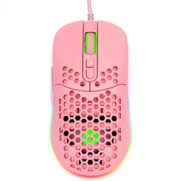 Mouse Gamer Vx Gaming Void com Led Rgb Rosa 7600 Dpi Cabo Usb - 1