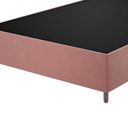 Ver imagem 3 de Base Box Casal 37cm x 188cm x 138cm Treviso Liso Rosa/Turkey Rose Viero