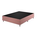 Ver imagem 1 de Base Box Casal 37cm x 188cm x 138cm Treviso Liso Rosa/Turkey Rose Viero