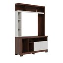 Ver imagem 3 de Estante Home para Sala Oma Nogueira Real Off White Matte