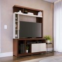 Ver imagem 1 de Estante Home para Sala Oma Nogueira Real Off White Matte