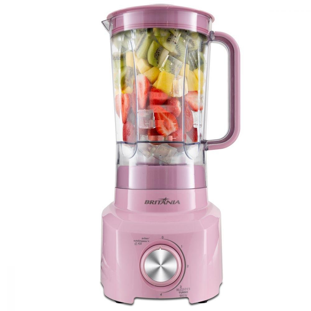 Liquidificador Britânia Blq1015 Turbo Rosa 900w 127v - 2