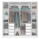 Ver imagem 4 de Quarto de Casal Roupeiro 6 Portas Portugal com Pés, Cama Casal Queen, Cabeceira e Cômoda 5 Gavetas
