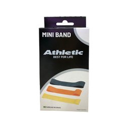 Kit Mini Band Athletic Basic Faixa Elástica 3 Intensidades - 1