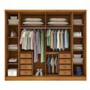 Ver imagem 4 de Quarto de Casal Roupeiro 6 Portas Portugal com Pés, Cama Casal Queen, Cabeceira e Cômoda 5 Gavetas