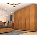 Ver imagem 1 de Quarto de Casal Roupeiro 6 Portas Portugal com Pés, Cama Casal Queen, Cabeceira e Cômoda 5 Gavetas