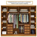 Ver imagem 5 de Quarto de Casal Roupeiro 6 Portas Portugal com Pés, Cama Casal Queen, Cabeceira e Cômoda 5 Gavetas