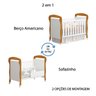 Berço Danny - Branco Fosco/ Savana Fosco - 3