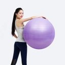 Ver imagem 3 de Bola Pilates Suiça Yoga Ginástica Fisioterapia Abdominal 55cm Cor:roxo