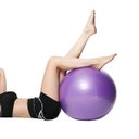 Ver imagem 2 de Bola Pilates Suiça Yoga Ginástica Fisioterapia Abdominal 55cm Cor:roxo