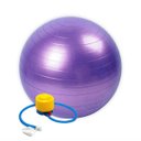 Ver imagem 4 de Bola Pilates Suiça Yoga Ginástica Fisioterapia Abdominal 55cm Cor:roxo