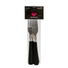 Kit 6 Garfo de Mesa Inox Linha Gramado - Preta - 3