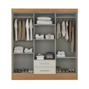 Ver imagem 4 de Guarda Roupa Casal 6 Portas 2 Gavetas Pinheiro Espresso Móveis 