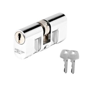 Cilindro 016 para Reposição da Fechadura Quarup Broca 40 e 55mm Cromado 50mm 3f