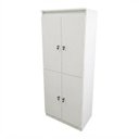 Ver imagem 4 de Kit 2 Armários Locker Guarda Volume 4 Portas com Chave Multiuso , Academia e Vestiário ME4204 Branco