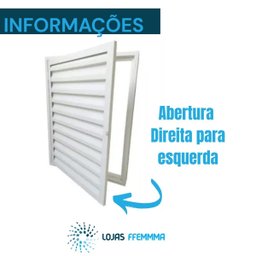 Porta Alçapão Liso Branco de Aço Lage Portinhola 60x60cm - 4