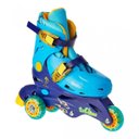 Ver imagem 3 de Patins Infantil Tri-Line Ajustável do 30-33 Azul - Fênix