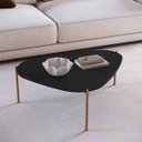 Ver imagem 1 de Mesa de Centro Orgânica 77cm Pé de Metal 28014 Artesano