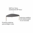 Ver imagem 5 de Mesa de Centro Orgânica 77cm Pé de Metal 28014 Artesano