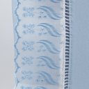 Ver imagem 2 de Jogo Cama Lençol Paris King Percal 180 Fios 100% Algodão Lese Bordada 3 Peças - Azul Claro