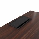 Ver mais imagens de Plataforma Trabalho Individual com Caixa de Tomadas 135cm Industrial Executive Louro Preto Marrom