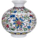 Ver imagem 1 de Vaso Decorativo de Cerâmica Color 9x9x9cm Enfeite Sala Mesa Estante Aparador