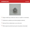 Ver imagem 4 de Vaso Decorativo de Cerâmica Color 9x9x9cm Enfeite Sala Mesa Estante Aparador