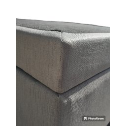 Cama Box Baú Queen Bipartido Blindado Linhão Cinza Com Pistão A Gás - 4