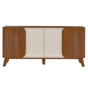Ver imagem 1 de Buffet 4 Portas Sala de Jantar 160 Cm 4506 Cedro Off White Arly