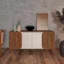 Ver mais imagens de Buffet 4 Portas Sala de Jantar 160 Cm 4506 Cedro Off White Arly