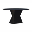 Ver imagem 1 de Mesa de Jantar Apollo Tampo Oval 160x90cm Preto