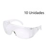 10 Óculos Proteção Epi Segurança Sobrepor Incolor Anti Risco - Un / 10 - 7