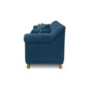 Ver imagem 6 de Sofá Decorativo 180cm 2 Lugares com 4 Almofadas Armstrong Veludo Azul Marinho - Gran Belo