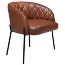 Ver imagem 1 de Cadeira Decorativa Barcelona Via Encanto Courissimo Marrom